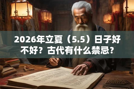 2026年立夏（5.5）日子好不好？古代有什么禁忌？