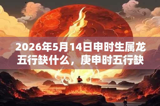 2026年5月14日申时生属龙五行缺什么，庚申时五行缺什么