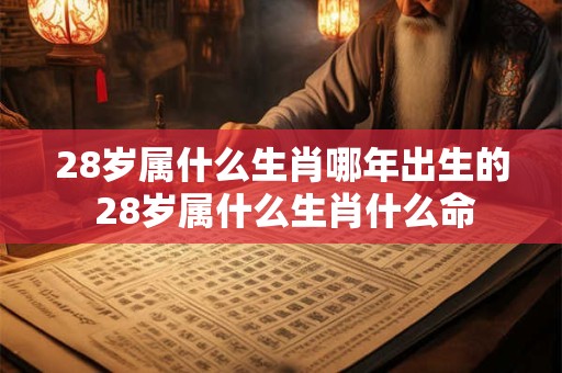 28岁属什么生肖哪年出生的 28岁属什么生肖什么命