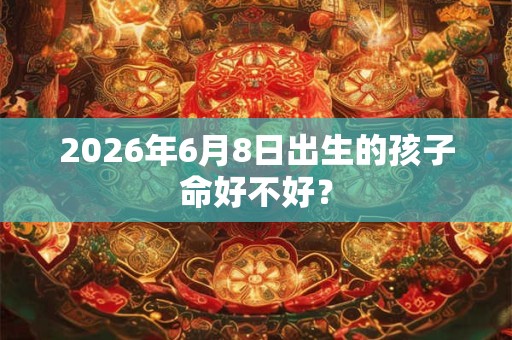 2026年6月8日出生的孩子命好不好？