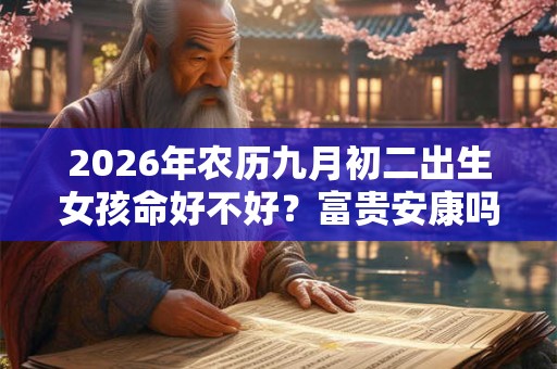 2026年农历九月初二出生女孩命好不好？富贵安康吗？