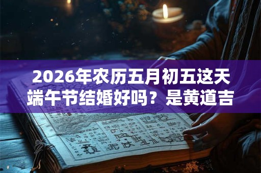 2026年农历五月初五这天端午节结婚好吗？是黄道吉日吗？