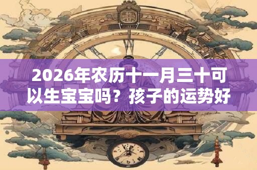 2026年农历十一月三十可以生宝宝吗？孩子的运势好吗？