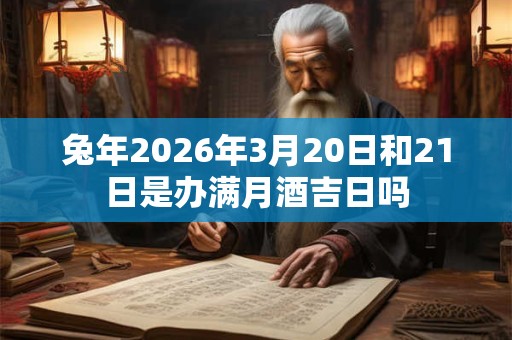 兔年2026年3月20日和21日是办满月酒吉日吗