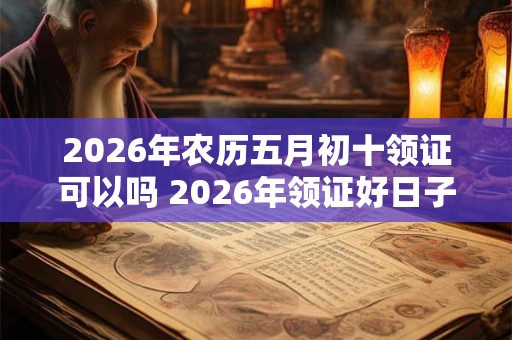 2026年农历五月初十领证可以吗 2026年领证好日子有哪些呢