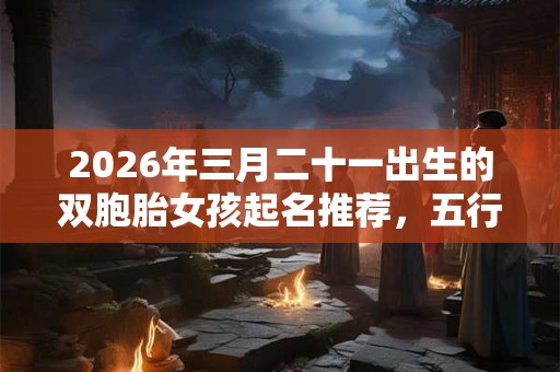 2026年三月二十一出生的双胞胎女孩起名推荐，五行属什么