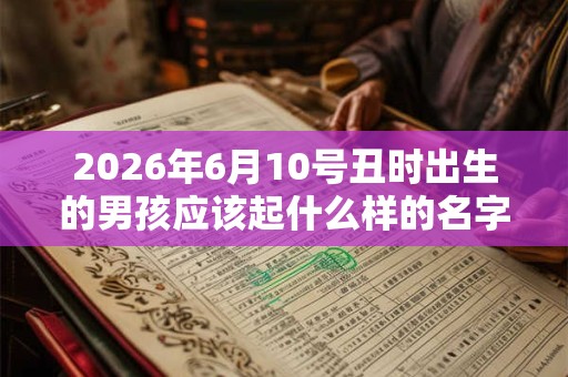 2026年6月10号丑时出生的男孩应该起什么样的名字