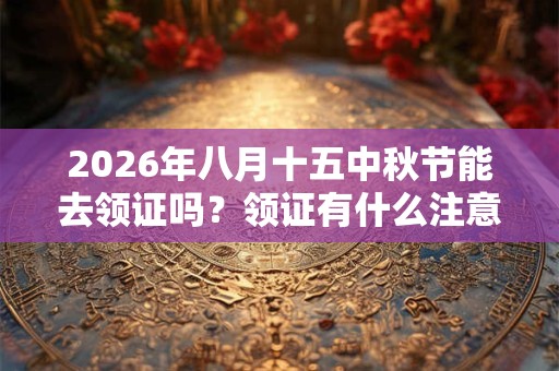 2026年八月十五中秋节能去领证吗？领证有什么注意事项？