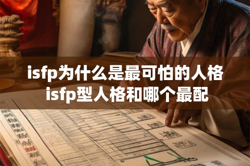 isfp为什么是最可怕的人格 isfp型人格和哪个最配