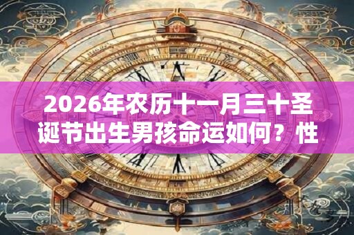 2026年农历十一月三十圣诞节出生男孩命运如何？性格好不好？