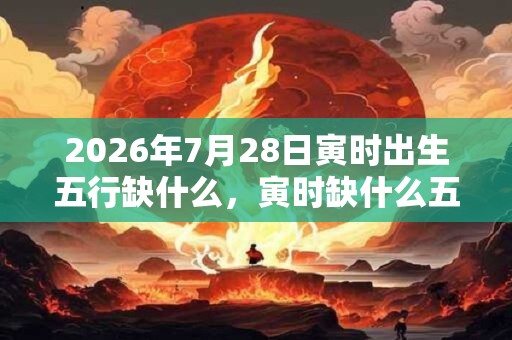 2026年7月28日寅时出生五行缺什么，寅时缺什么五行