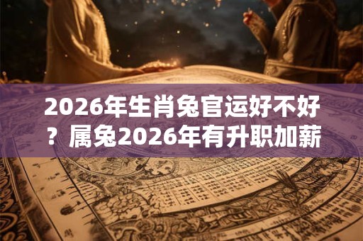 2026年生肖兔官运好不好？属兔2026年有升职加薪的机会吗？