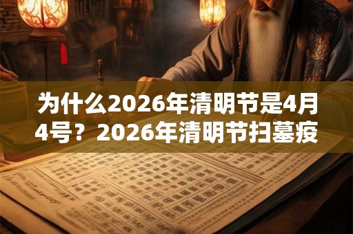 为什么2026年清明节是4月4号？2026年清明节扫墓疫情影响吗？