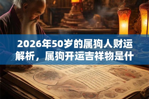 2026年50岁的属狗人财运解析，属狗开运吉祥物是什么？