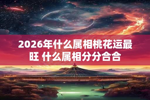 2026年什么属相桃花运最旺 什么属相分分合合