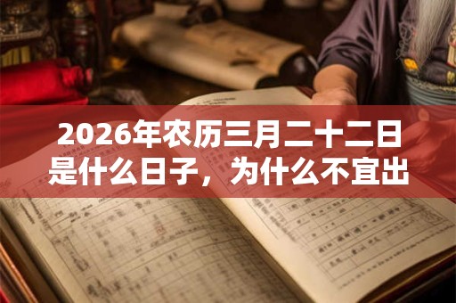 2026年农历三月二十二日是什么日子，为什么不宜出殡？