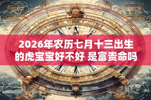 2026年农历七月十三出生的虎宝宝好不好 是富贵命吗