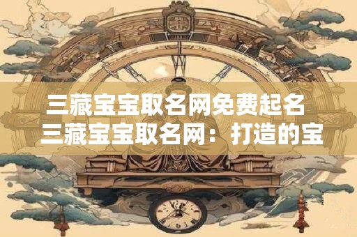 三藏宝宝取名网免费起名  三藏宝宝取名网：打造的宝宝名字