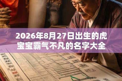 2026年8月27日出生的虎宝宝霸气不凡的名字大全