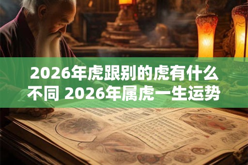 2026年虎跟别的虎有什么不同 2026年属虎一生运势