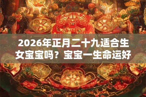 2026年正月二十九适合生女宝宝吗？宝宝一生命运好吗？