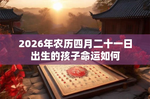 2026年农历四月二十一日出生的孩子命运如何 2026年农历四月二十一日出生的孩子命运如何
