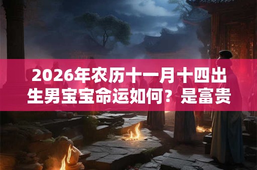 2026年农历十一月十四出生男宝宝命运如何？是富贵命吗？