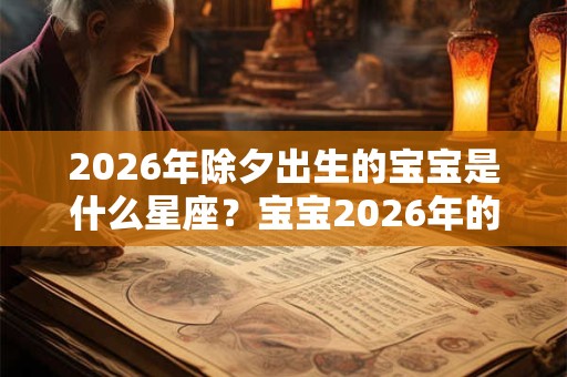 2026年除夕出生的宝宝是什么星座？宝宝2026年的运势如何？