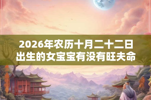 2026年农历十月二十二日出生的女宝宝有没有旺夫命