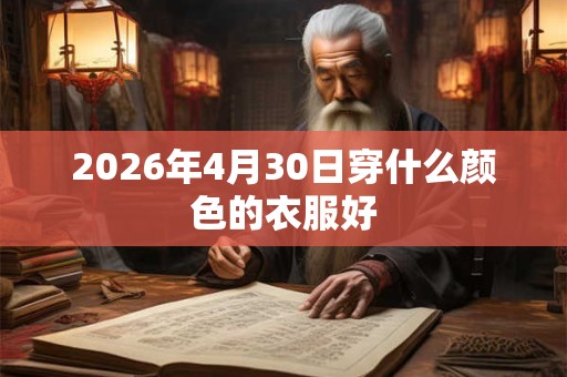 2026年4月30日穿什么颜色的衣服好
