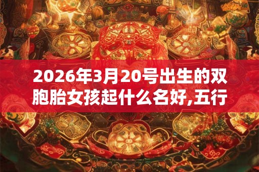 2026年3月20号出生的双胞胎女孩起什么名好,五行属什么