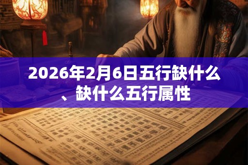 2026年2月6日五行缺什么、缺什么五行属性