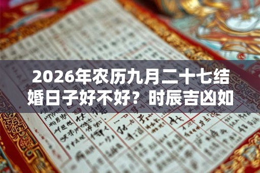 2026年农历九月二十七结婚日子好不好？时辰吉凶如何？