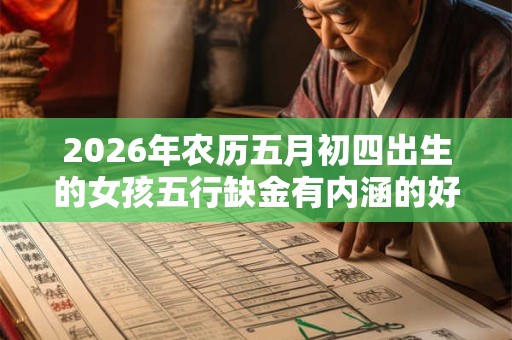 2026年农历五月初四出生的女孩五行缺金有内涵的好名字