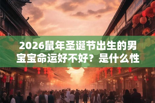 2026鼠年圣诞节出生的男宝宝命运好不好？是什么性格？