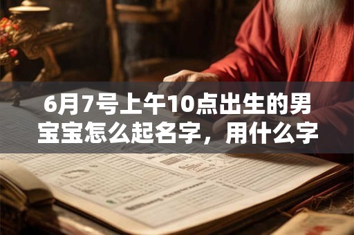 6月7号上午10点出生的男宝宝怎么起名字，用什么字好
