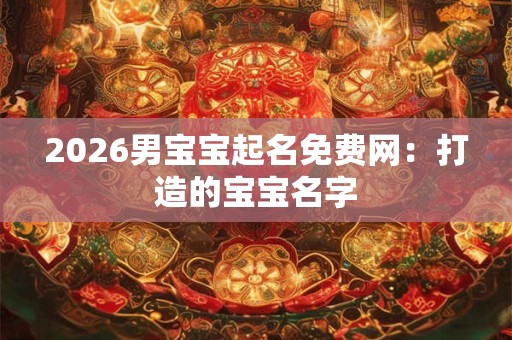 2026男宝宝起名免费网：打造的宝宝名字