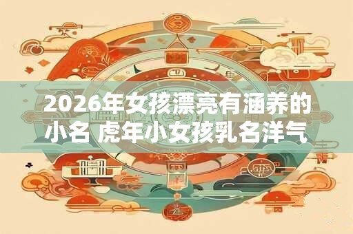 2026年女孩漂亮有涵养的小名 虎年小女孩乳名洋气点的