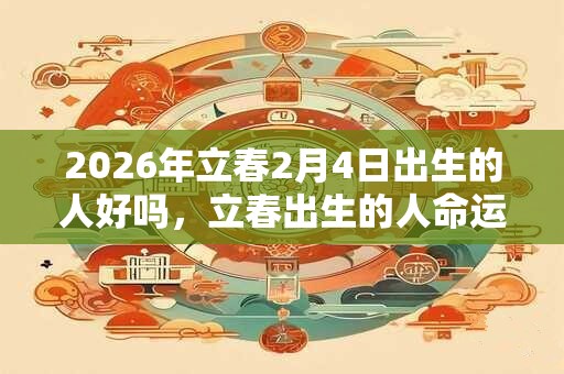 2026年立春2月4日出生的人好吗，立春出生的人命运解析！