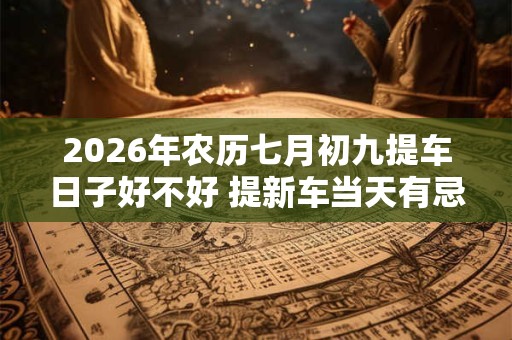 2026年农历七月初九提车日子好不好 提新车当天有忌讳吗