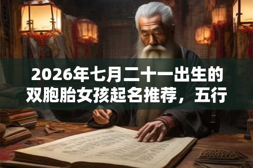 2026年七月二十一出生的双胞胎女孩起名推荐，五行属什么