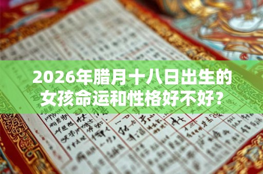 2026年腊月十八日出生的女孩命运和性格好不好？