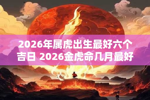 2026年属虎出生最好六个吉日 2026金虎命几月最好