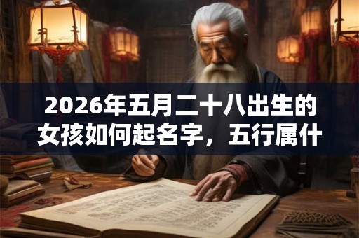 2026年五月二十八出生的女孩如何起名字，五行属什么