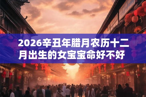 2026辛丑年腊月农历十二月出生的女宝宝命好不好  命运解析
