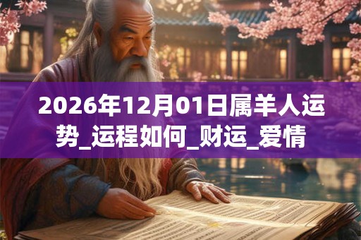 2026年12月01日属羊人运势_运程如何_财运_爱情