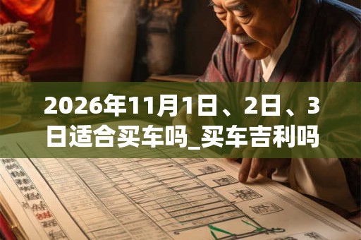 2026年11月1日、2日、3日适合买车吗_买车吉利吗