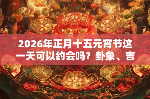 2026年正月十五元宵节这一天可以约会吗？卦象、吉凶日分析！