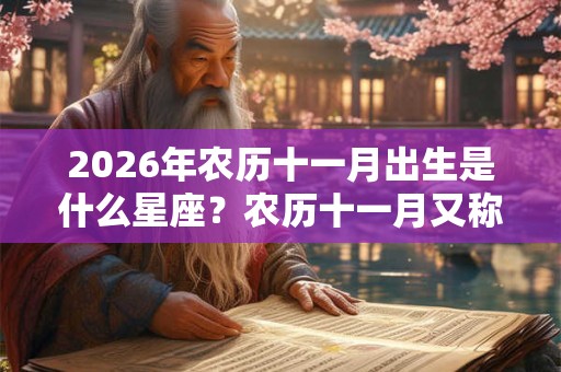 2026年农历十一月出生是什么星座？农历十一月又称什么月？