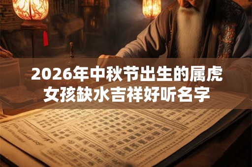 2026年中秋节出生的属虎女孩缺水吉祥好听名字